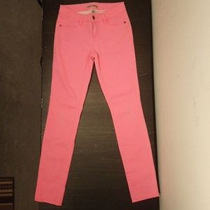 Neon Pink Skinny Jeans